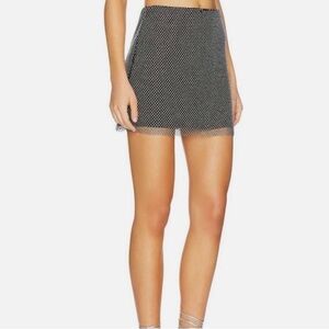 Steve Madden x Revolve Charlize Rhinestone Skirt